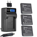 3-Pack Battery and LCD AC Charger C4151