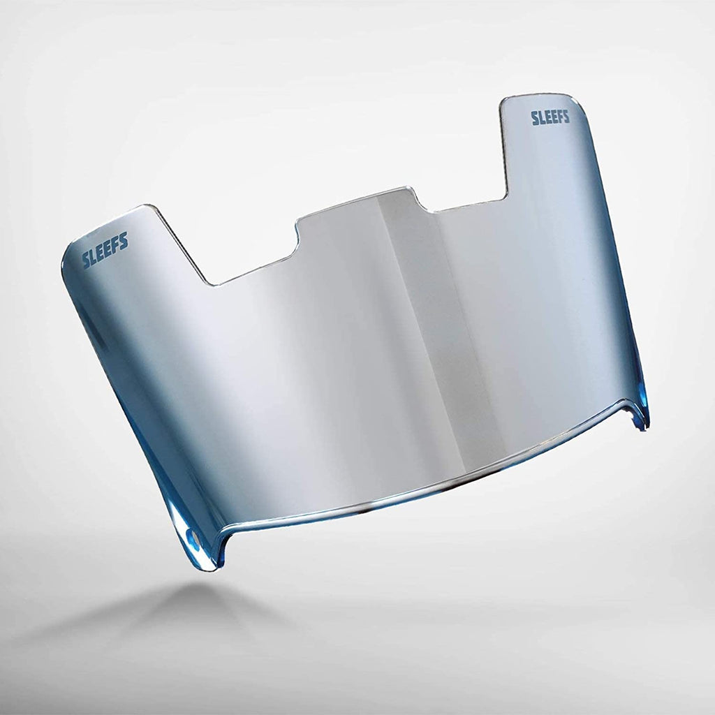 Cobalt Blue Silver Machine Helmet Visor L49040