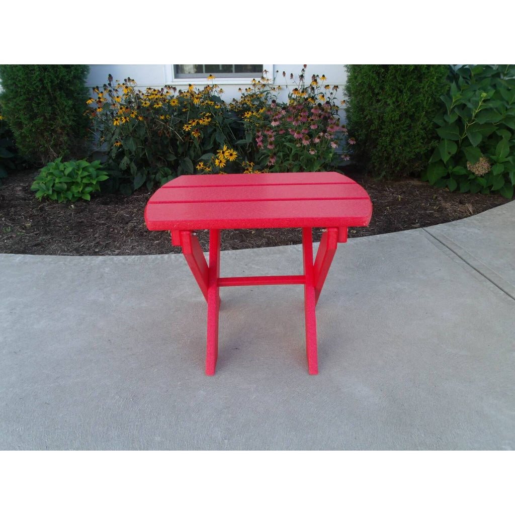Walnut Poly Lumber Folding End Table X2860