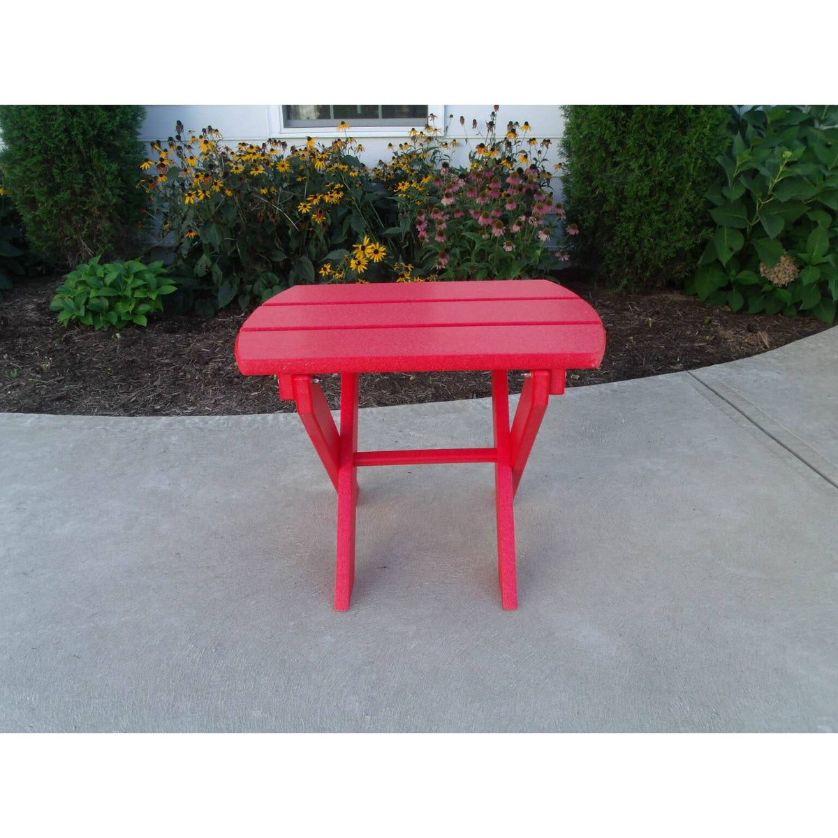 Walnut Poly Lumber Folding End Table X2860