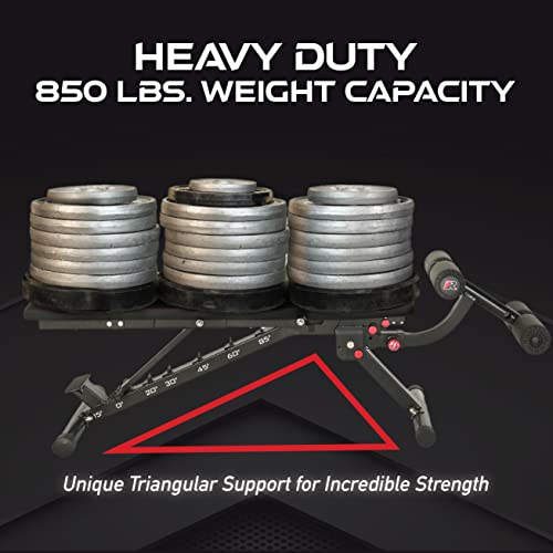 Adjustable Weight Bench for Incline Decline Strength Training W3918