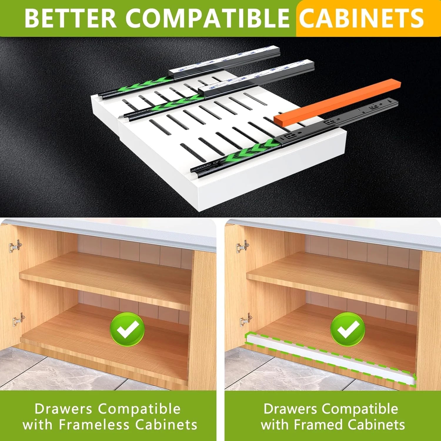 2 Pack Expandable Pull Out Cabinet Organizer 21Deep F685985