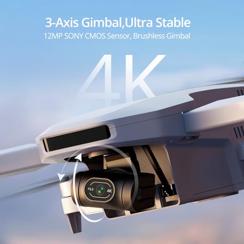 3-Axis Gimbal 4K GPS Drone, Under 249g, 96 Mins Flight, Max 6KM Transmission, Fly More Combo Q1330
