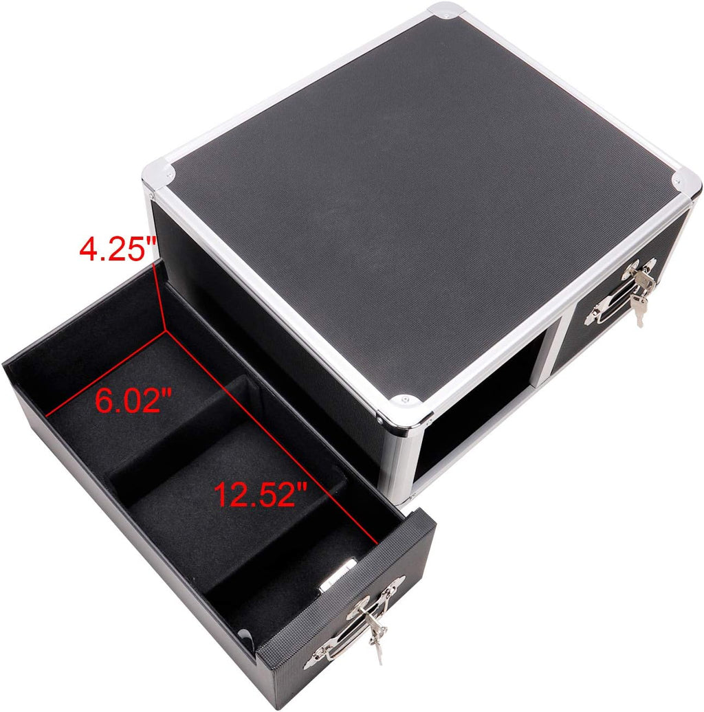 Black 4 x 6 Double Drawer Index Card Cabinet O53843