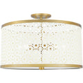 Medium Gold Semi-Flush Mount Light I86867