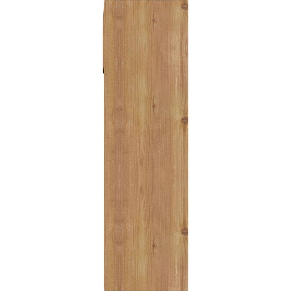 7 1/2x22W x 22x22D x 26x22H Smooth Bracket with Offset Brace, Western Red Cedar M470