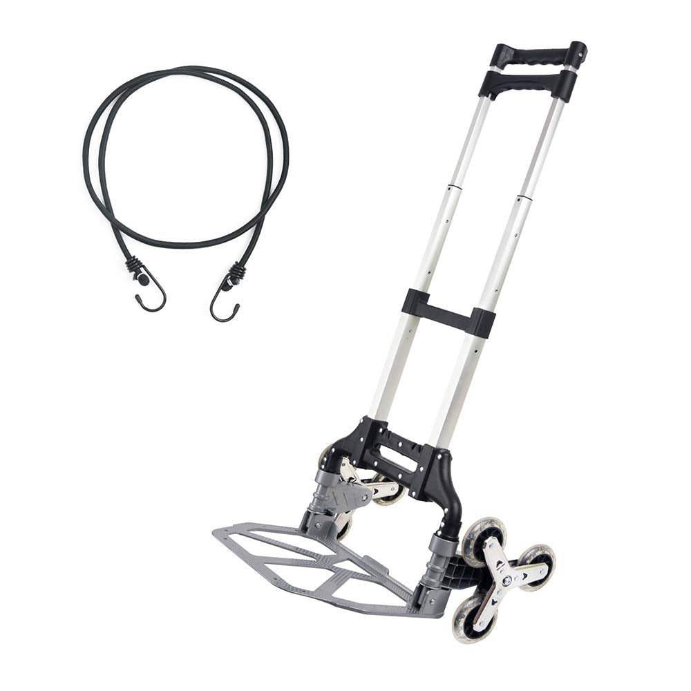 Stair Climbing Hand Truck with 6 TPR Wheels, Aluminum Alloy G54317