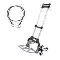 Stair Climbing Hand Truck with 6 TPR Wheels, Aluminum Alloy G54317