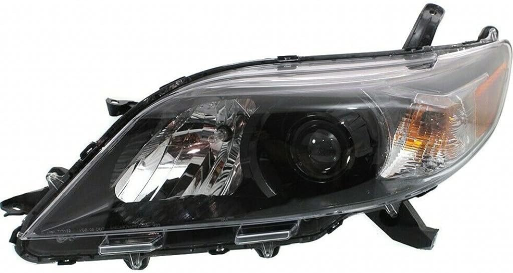 Passenger Side Halogen Head Light for 2011-2014 Toyota Sienna C70171
