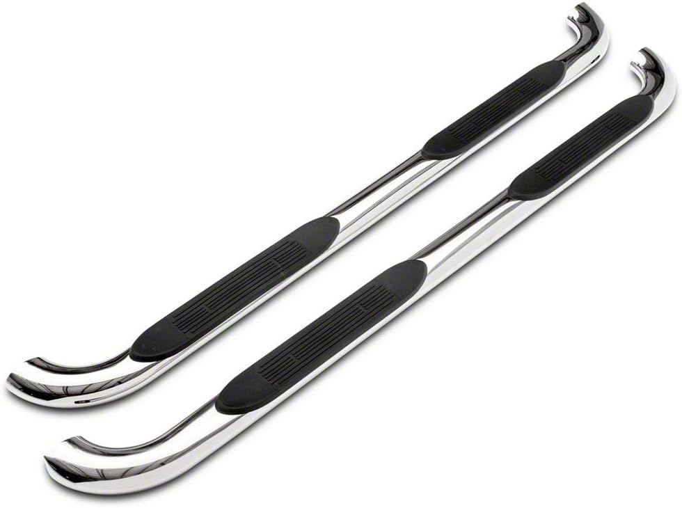 4-Inch Oval Bent End Side Step Bars Stainless Steel H913935