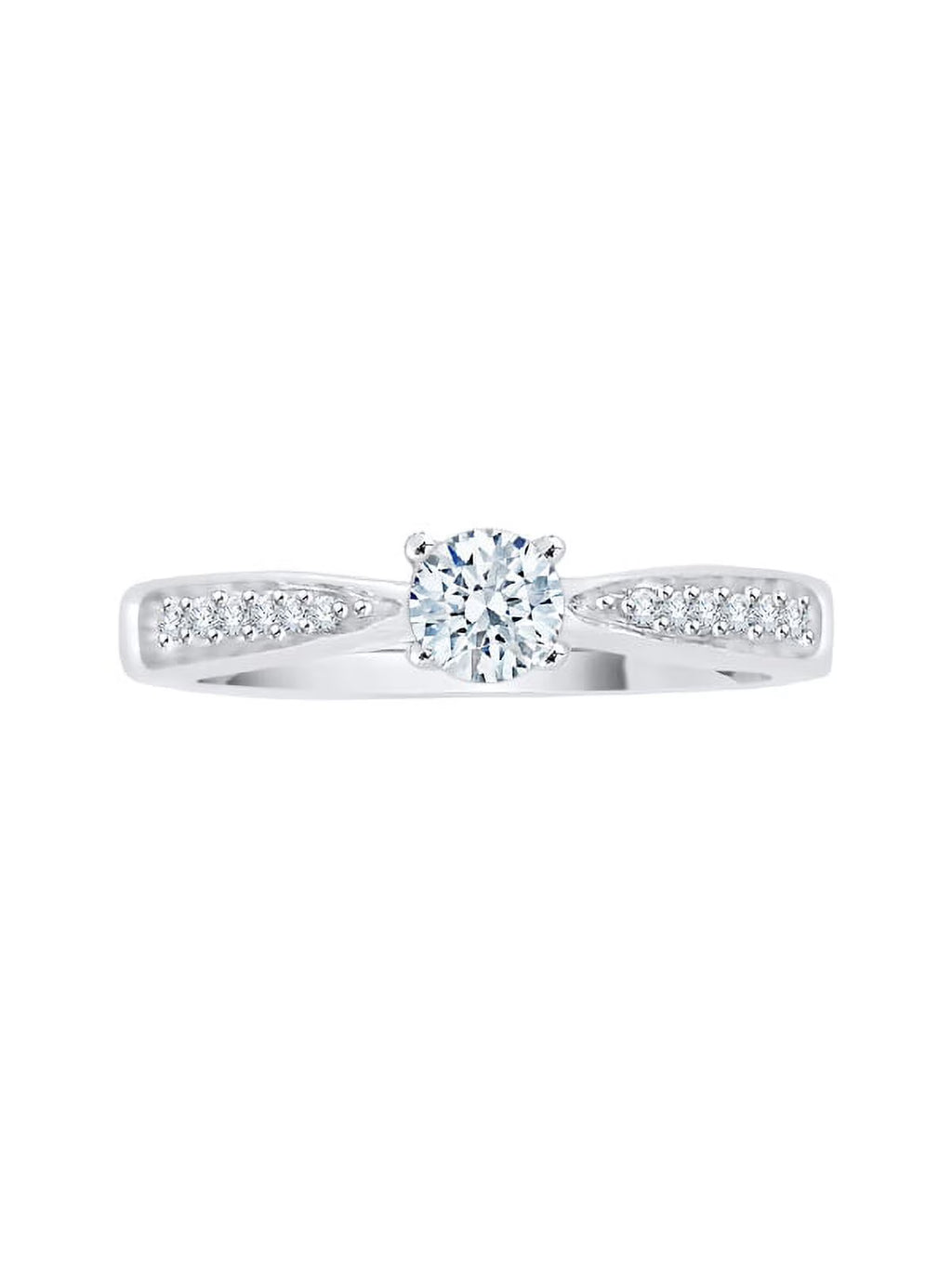 10K White Gold Diamond Engagement Ring F826951