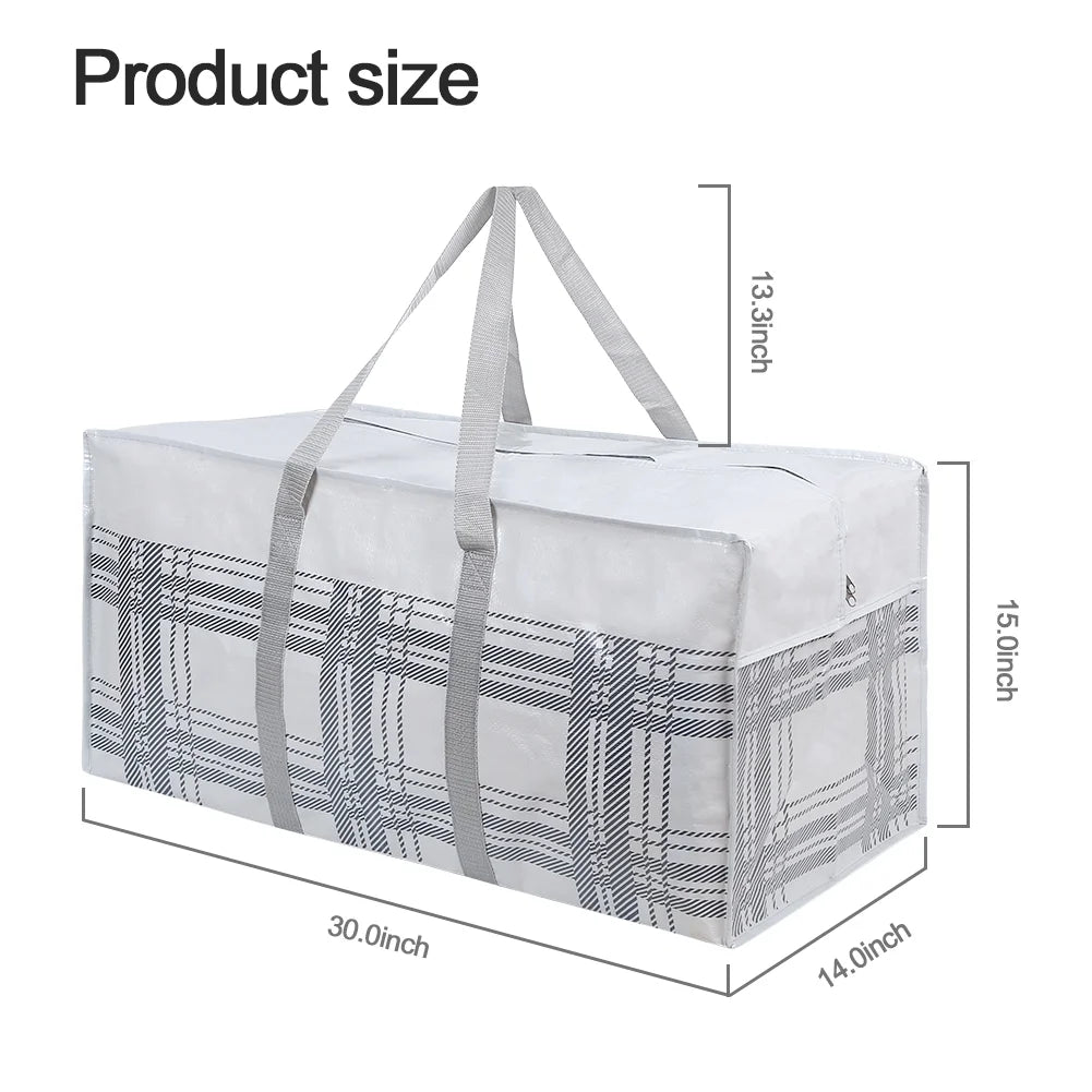 Extra Large Heavy Duty Moving Bags with Zipper and Strong Handles 8PACKS L9157