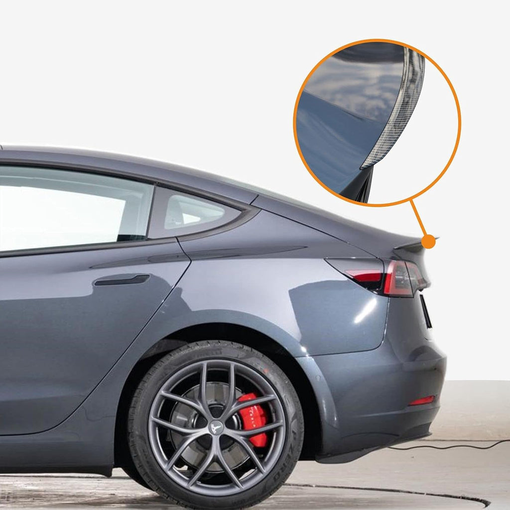 Carbon Fiber Pattern Spoiler for Tesla Model 3, Pack of 2 O670001