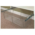 Chrome Closet Organizer Basket, 24 inch x 11 inch Q65681
