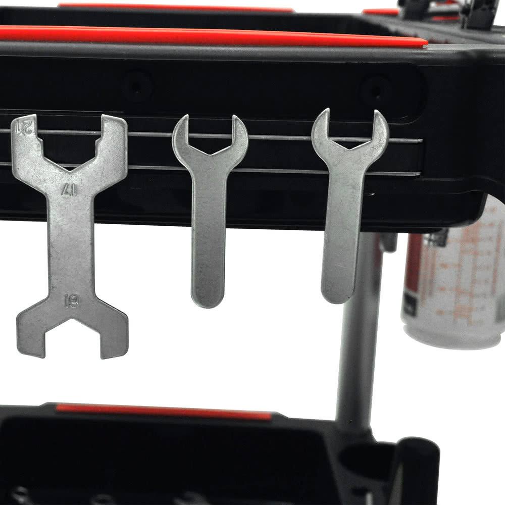 Black/ Red 3-Shelf Multipurpose Cart A8869