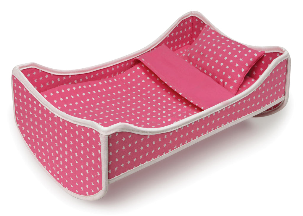 Pink Doll Travel Trolley and Carrier with Bed and Bedding K455