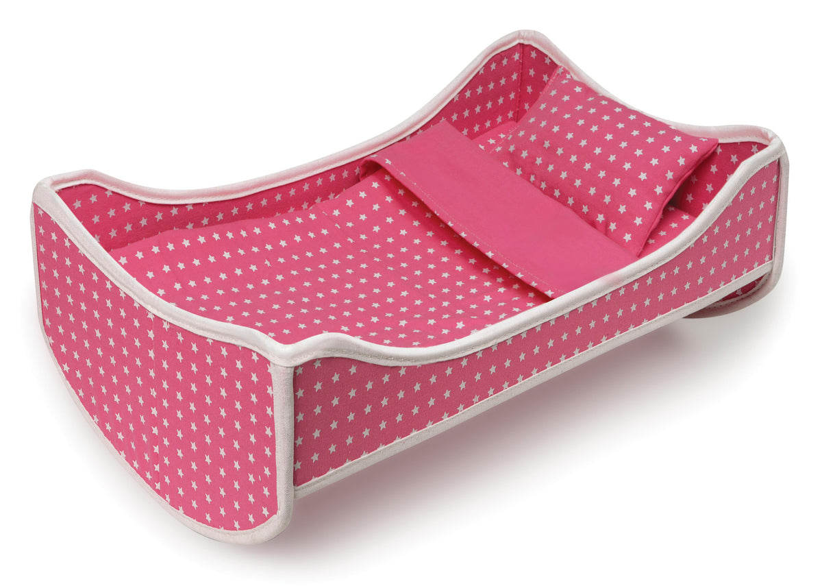 Pink Doll Travel Trolley and Carrier with Bed and Bedding K455