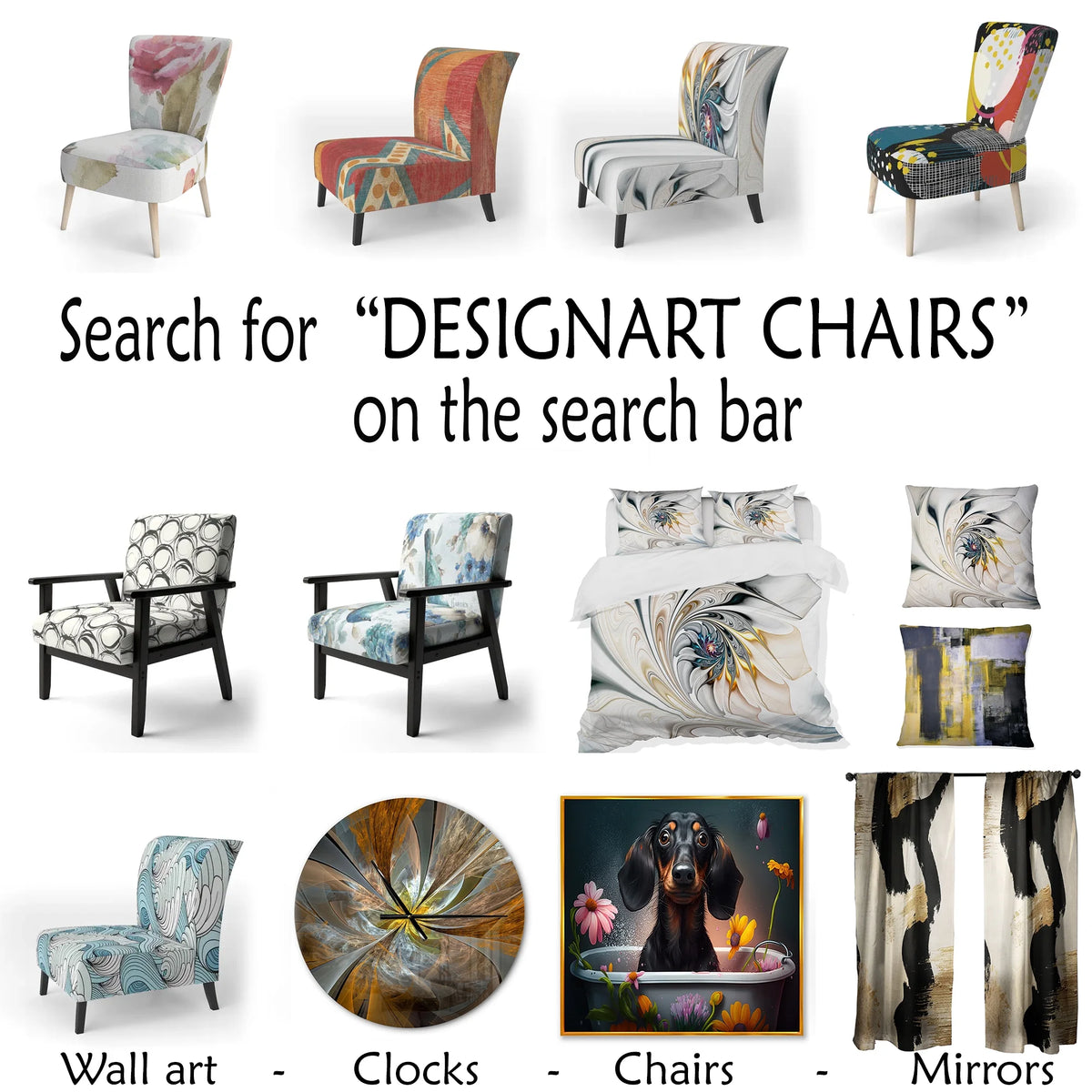 Upholstered Floral Accent Chair H2987