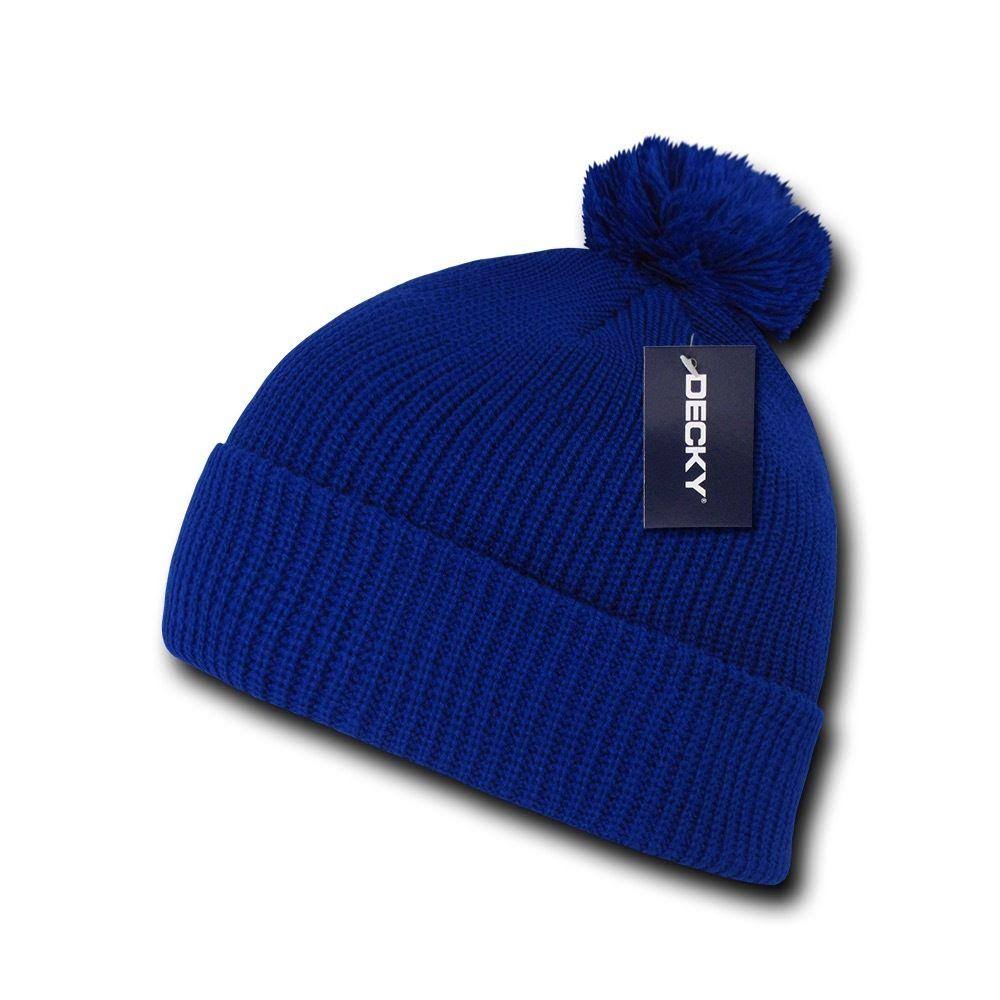 1 Dozen Knitted Pom Pom Beanies H631