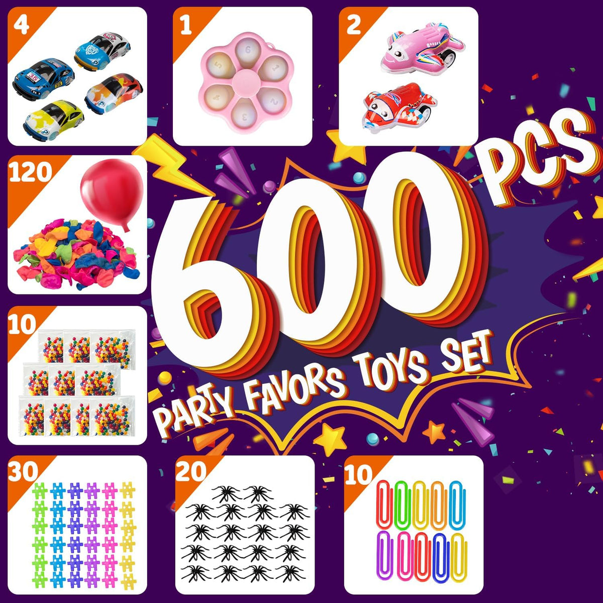 600 Pcs Sensory Fidget Toys Pack H62493