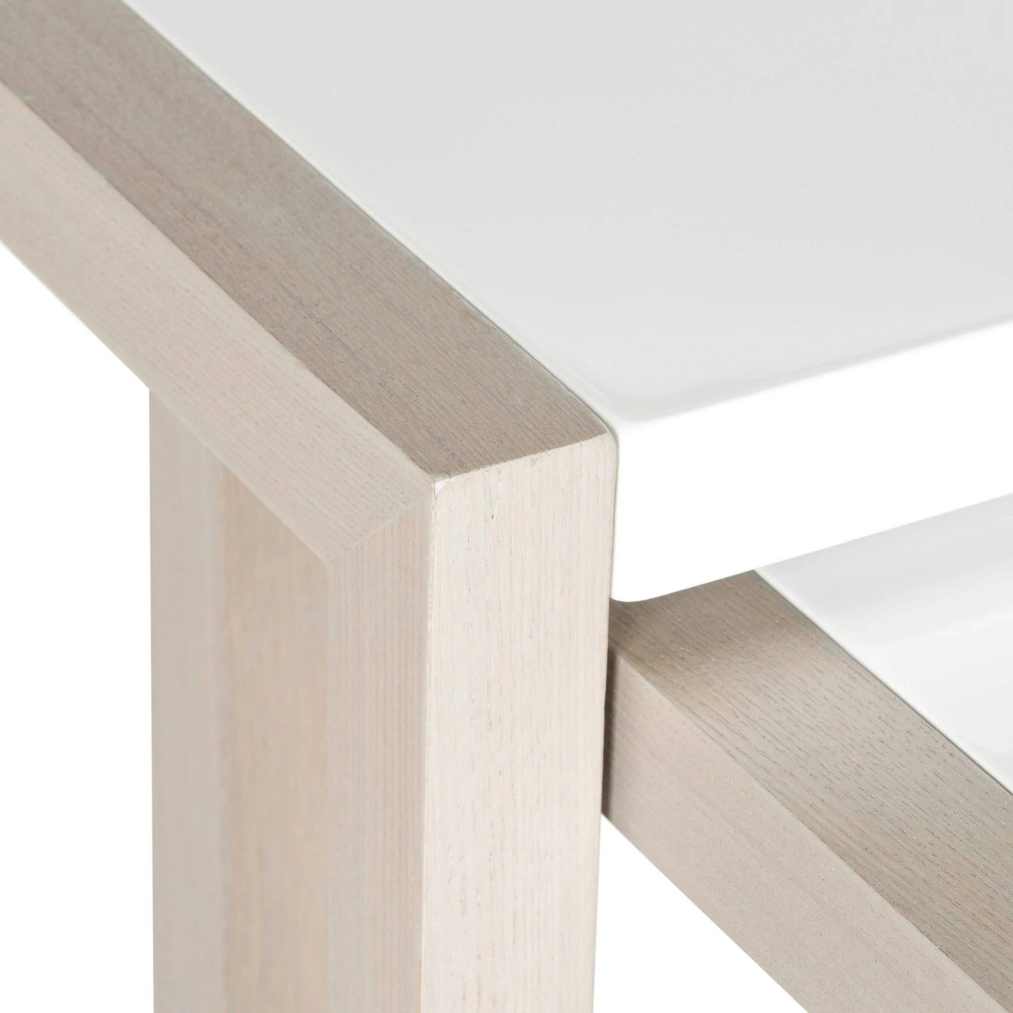 White Grey Lacquer Stacking Table G81772