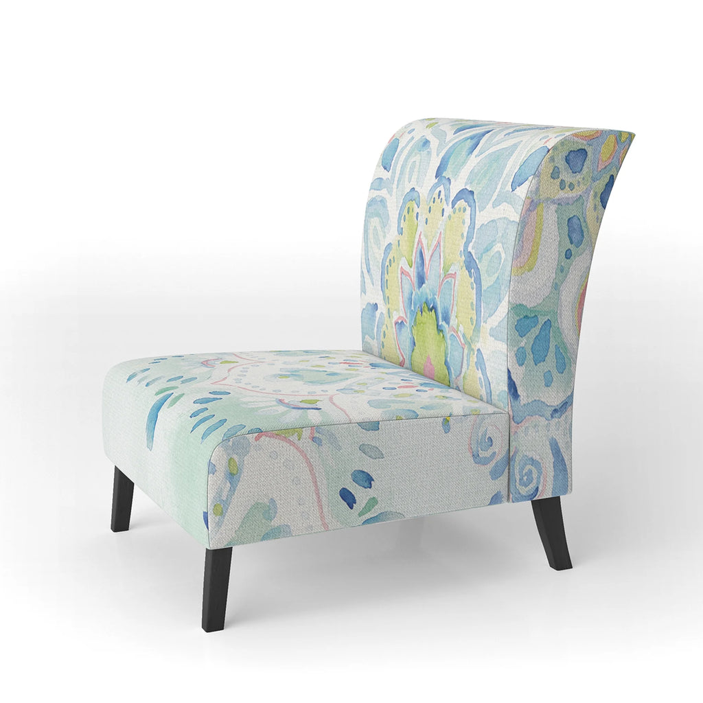 Upholstered Floral Accent Chair H2987