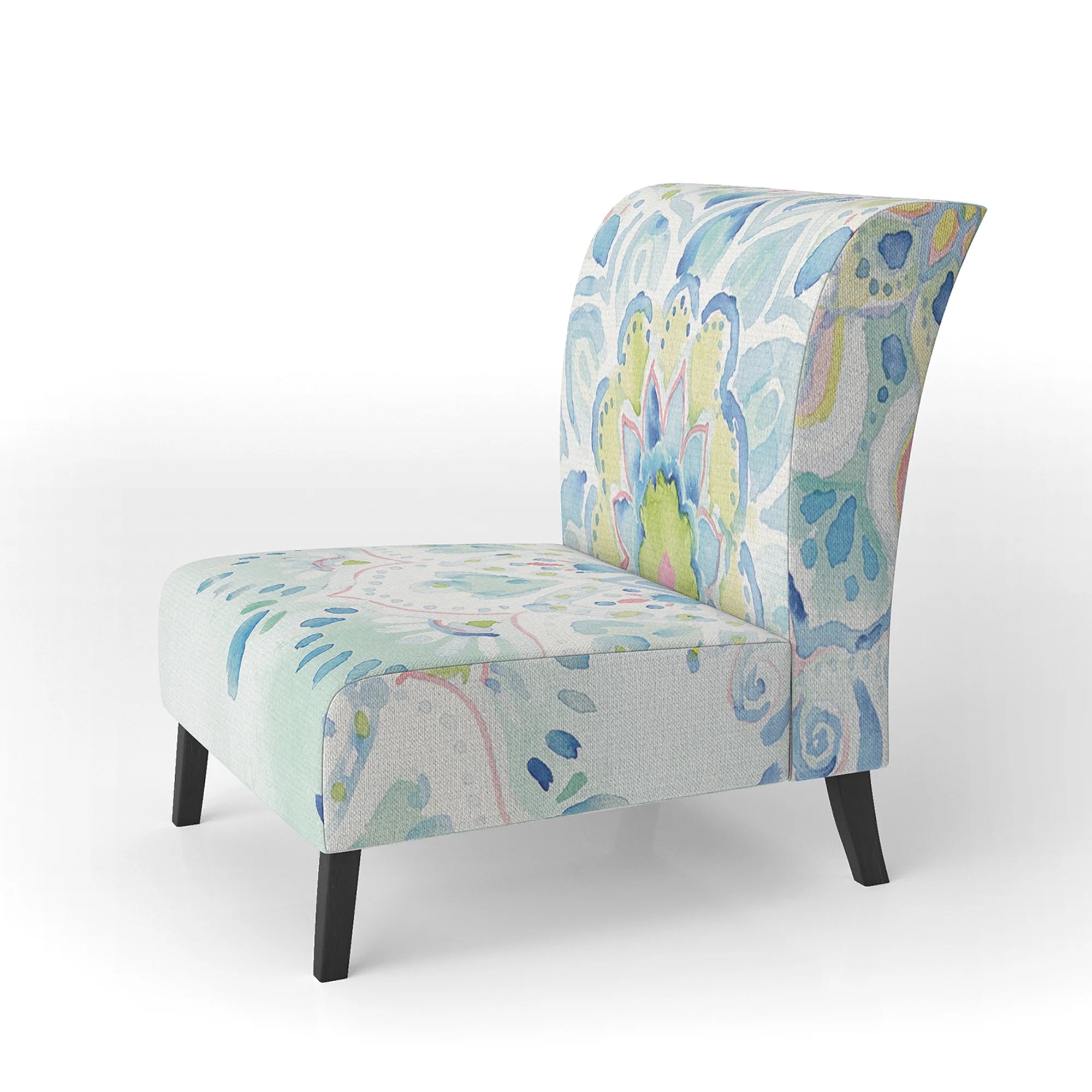 Upholstered Floral Accent Chair H2987