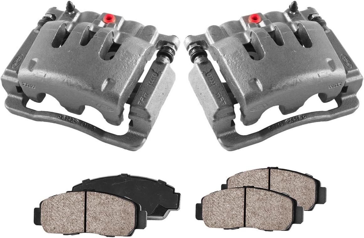 Premium Loaded OE Caliper Assembly Set with Ceramic Brake Pads Q9594