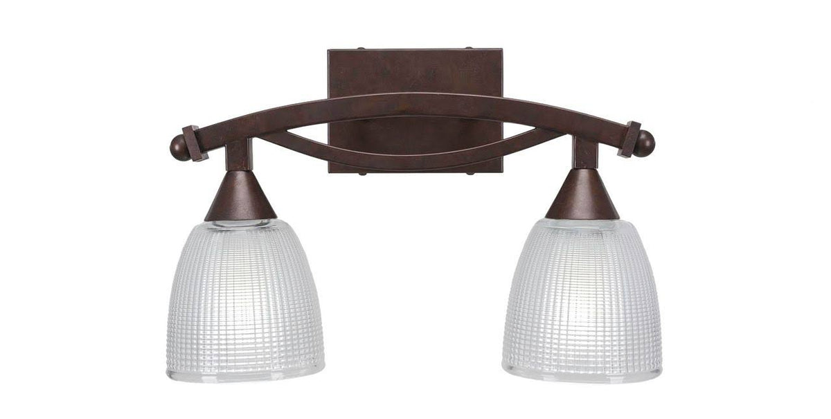 Two Light Bath Bar Bronze Finish with Clear Glass P918664
