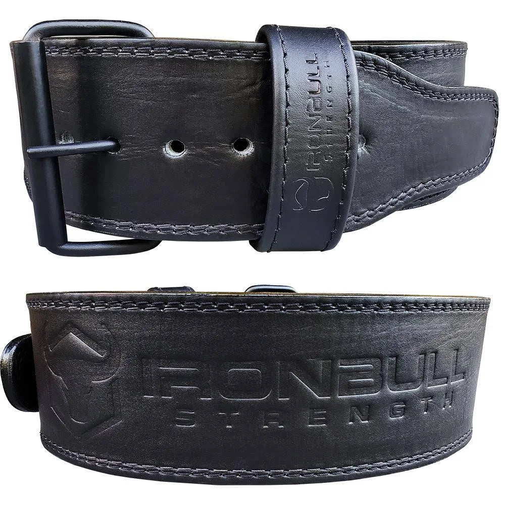 Black 2XL Leather Powerlifting Belt W71195