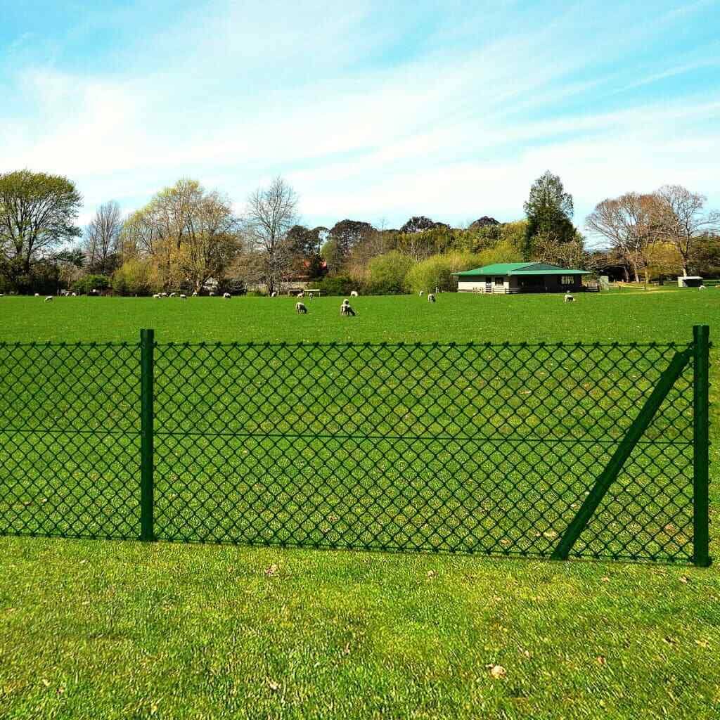Steel Chain Link Fence with Posts Spike I44201