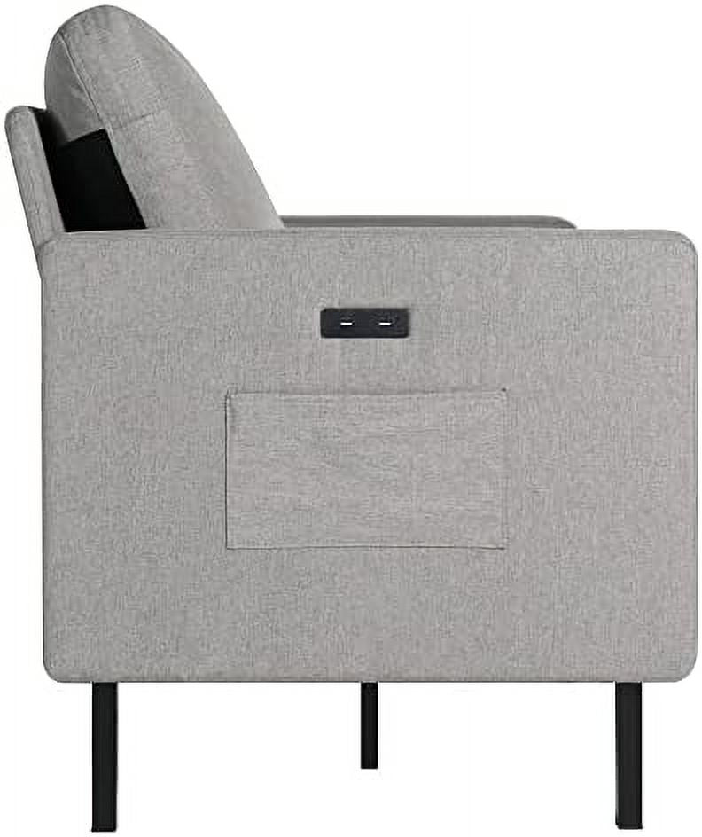 Light Grey 3 Seat Sectional Sofa A318
