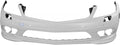 Primed Front Bumper Cover with Headlight Washer and Parktronic Holes O5447