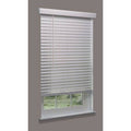 Cordless Faux Wood Blind, White, 24x22w x 48 J170