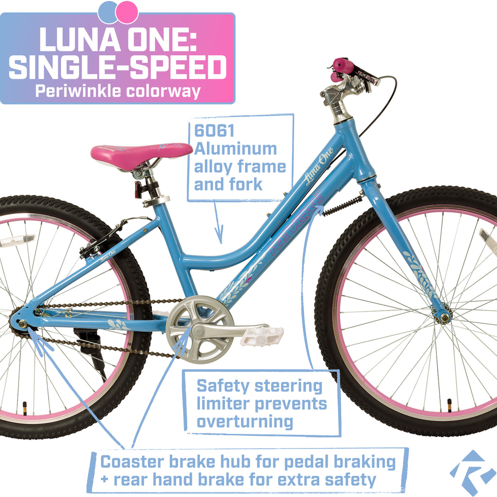 24" Girls Cruiser Bicycle, Lightweight Aluminum Frame W598054