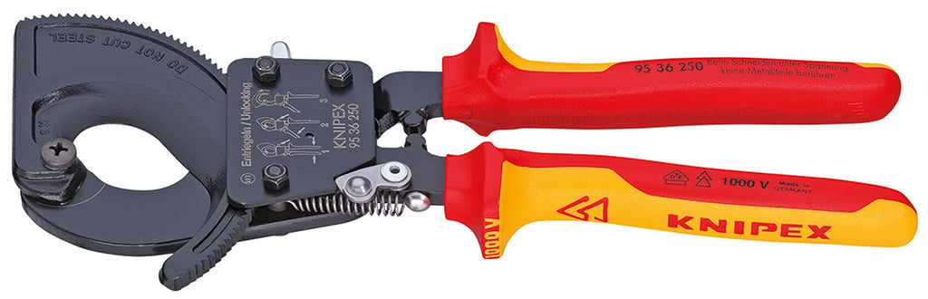Insulated Ratchet Cable Cutter W9028