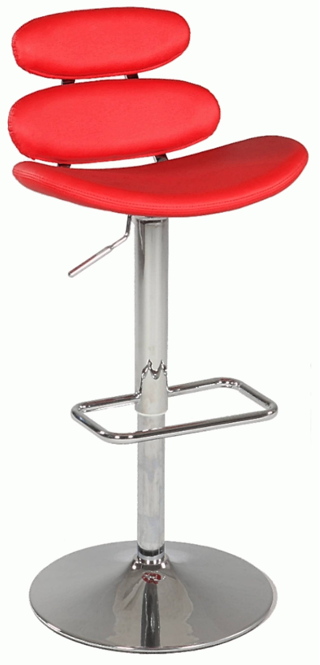 Red Swivel Height Stool Y78414