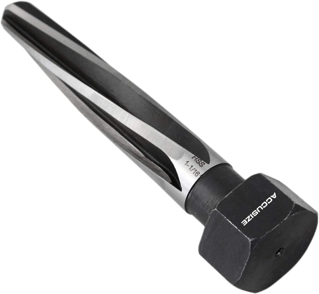 1-1/16'' by 5'' Flute Length Hex Shank H.S.S. Aligning Reamer, 7'' Oal, Spiral Flute, Pack of 2 E5854
