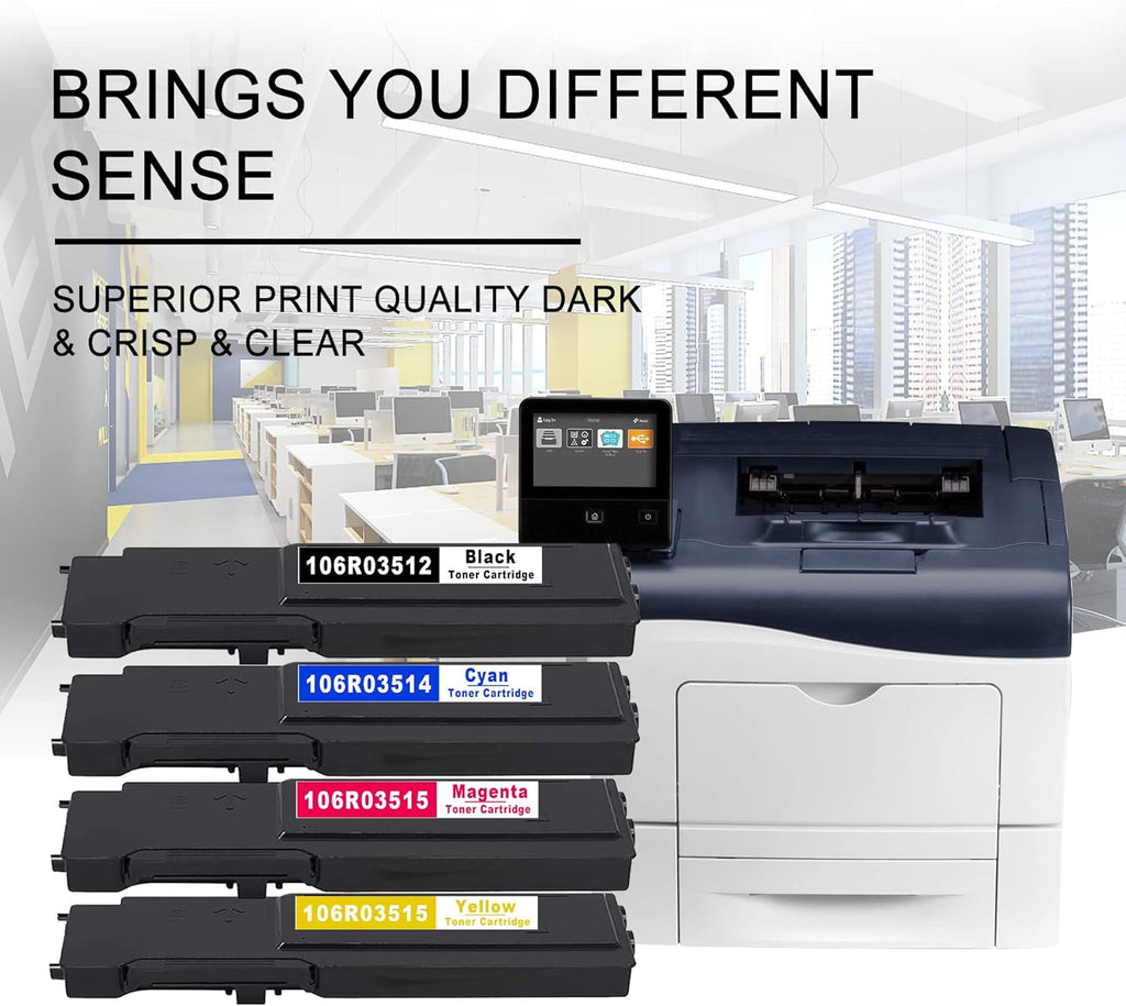 6 PK Toner Cartridge Replacement for Xerox C400 Printer R482980