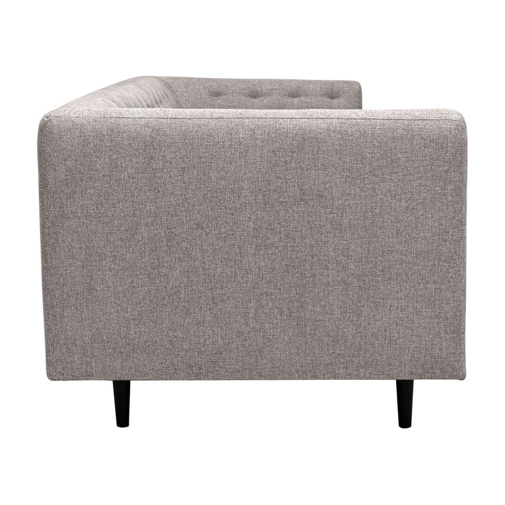 Gray Button Tufted Velvet Sofa L445687