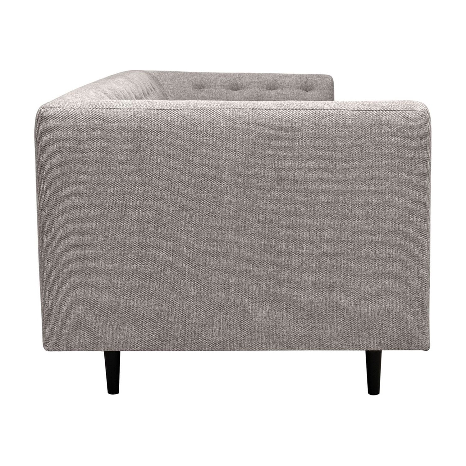 Gray Button Tufted Velvet Sofa L445687