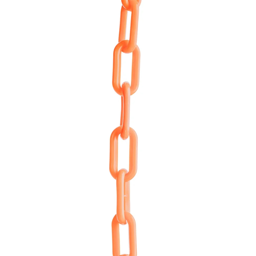 Orange 2-Inch Plastic Safety Barrier Chain C54823