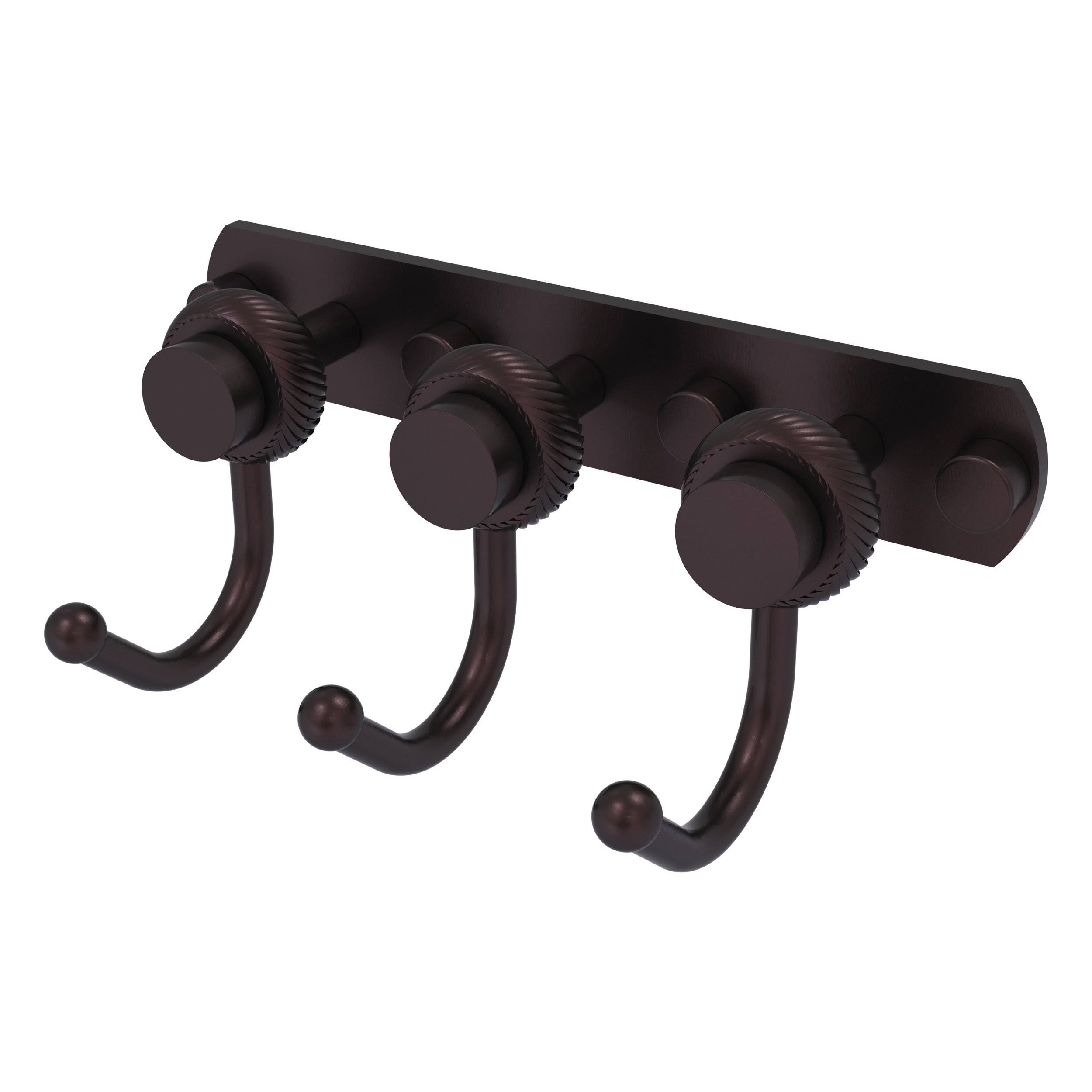 Antique Bronze 3 Position Multi Hook with Twisted Accent V223