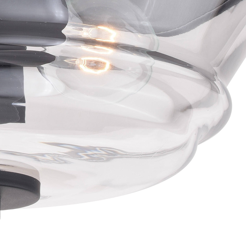 Matte Black Flush Mount Light R4924