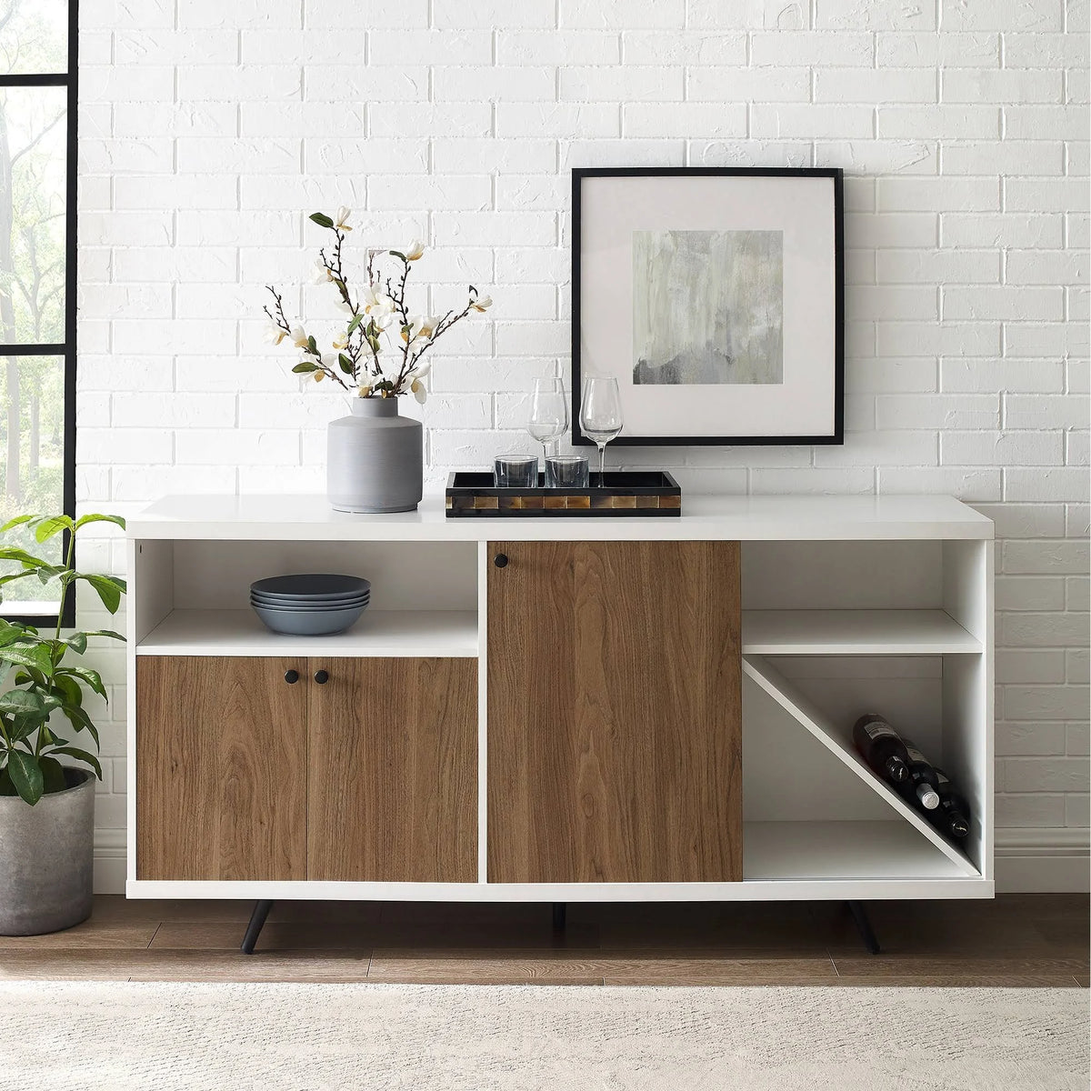 60-Inch White Sideboard M978785