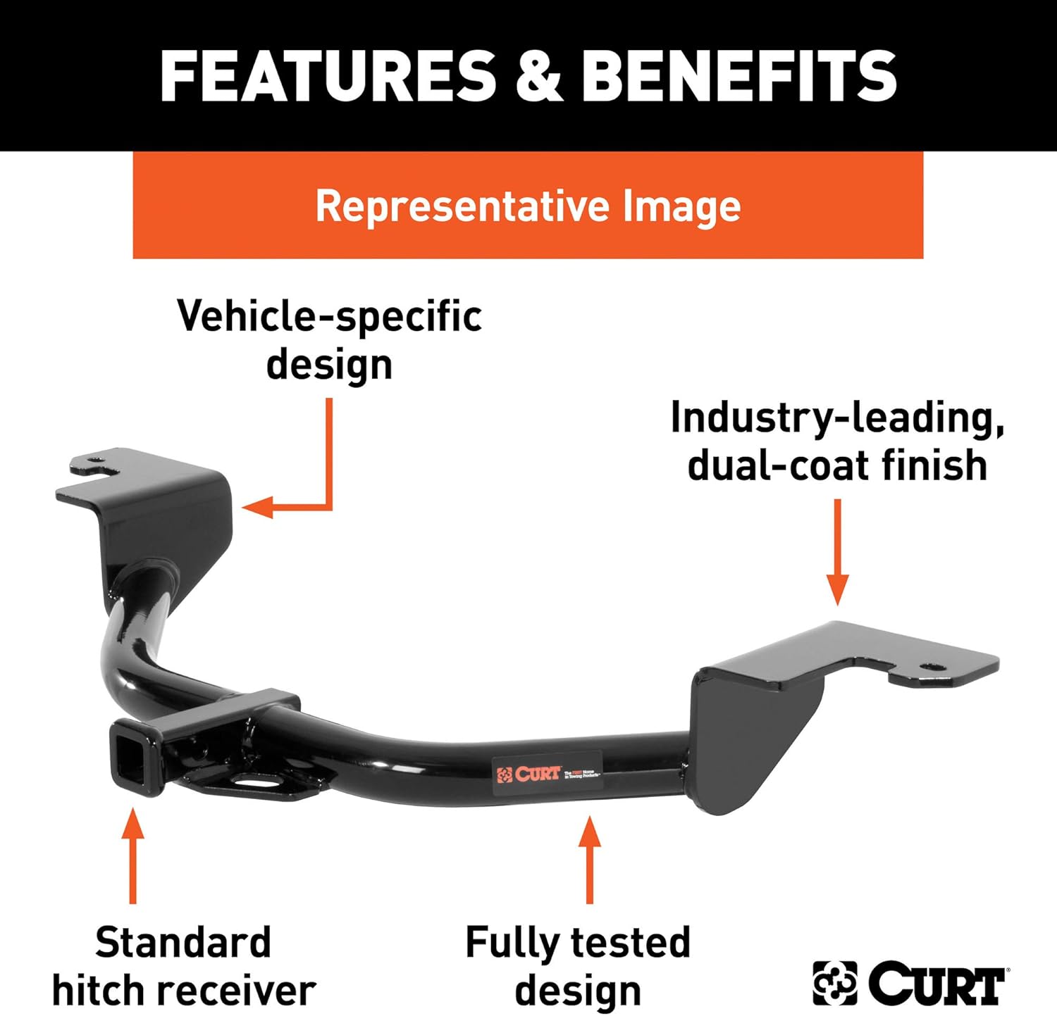 Class 1 Trailer Hitch with Ball Mount, 1-1/4-In Receiver I740