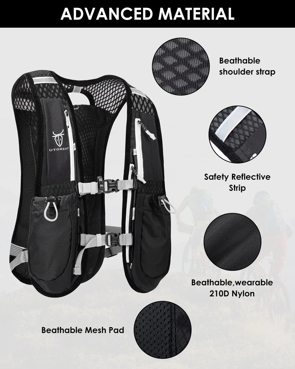 Running Backpacks Hydration Pack Running Vest 5L M7320
