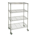 Chrome 4 Shelf Wire Cart B258332