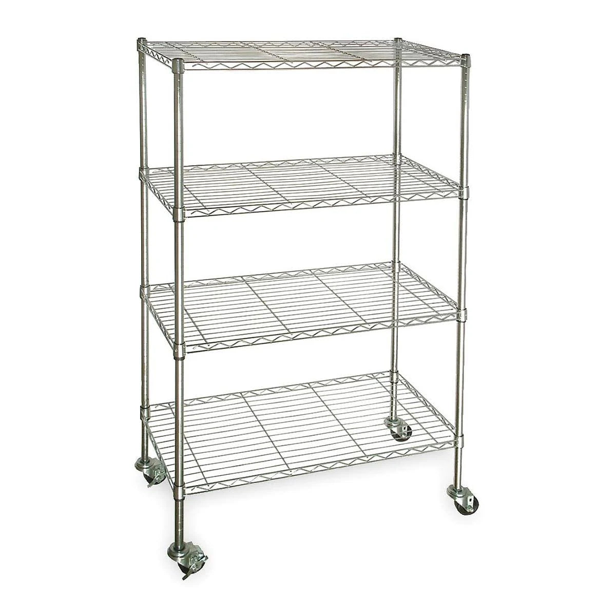 Chrome 4 Shelf Wire Cart B258332