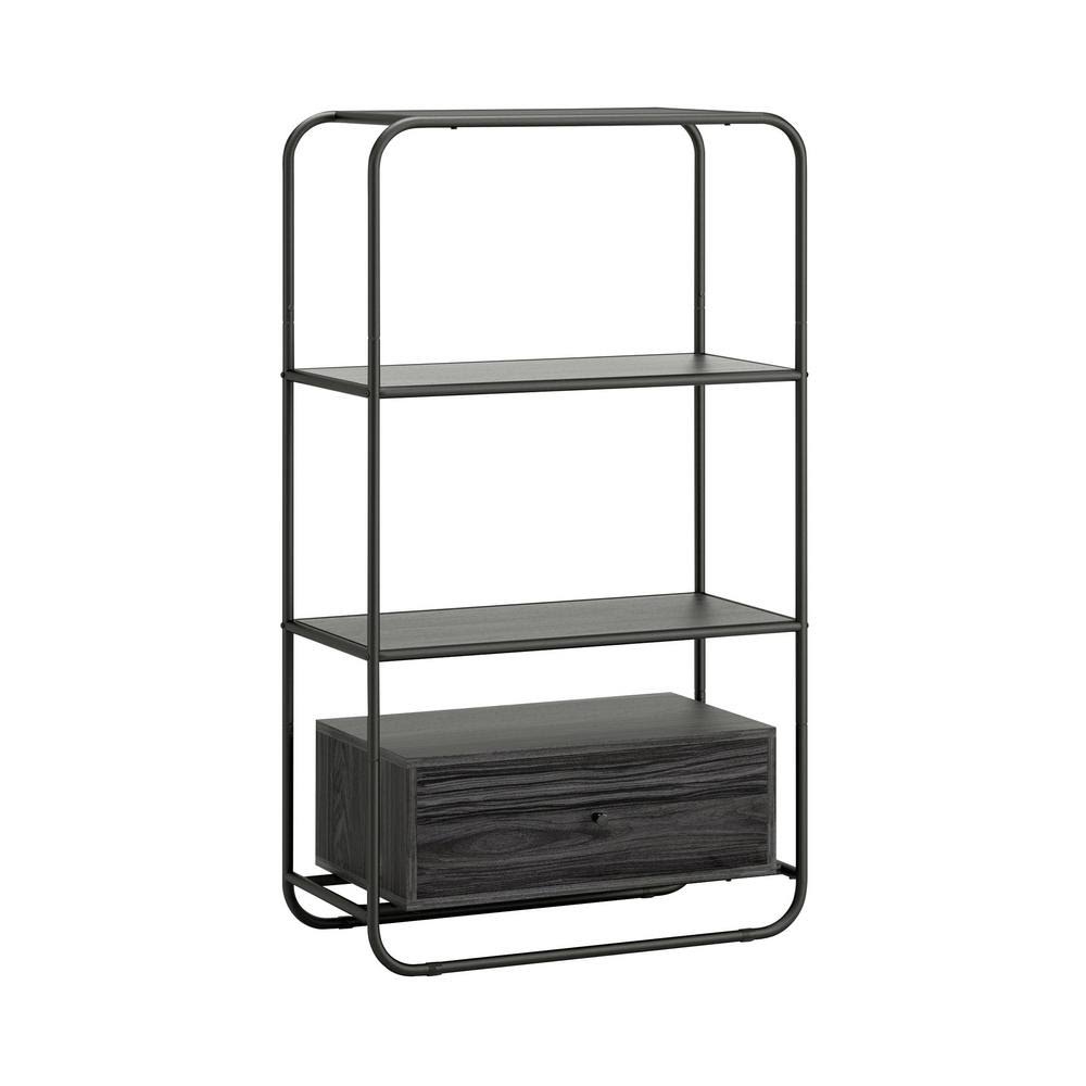 Misted Elm Bookcase with Drawer E884762